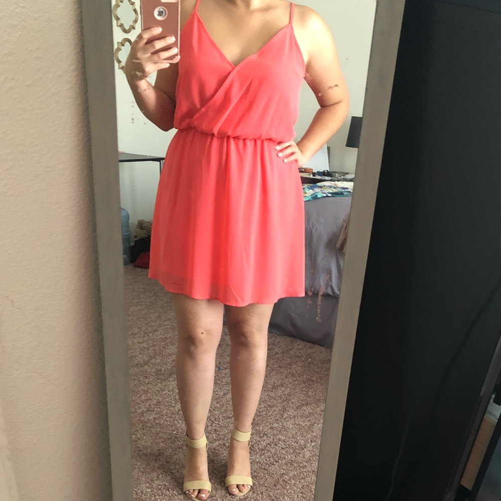 Coral dress
